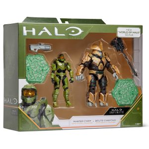 Halo Two Figure Pack – Master Chief vs. Brute Chieftain