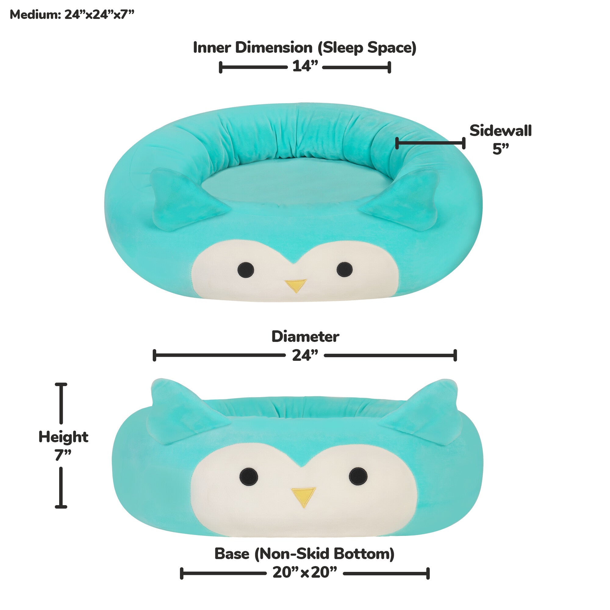 JPT1187-M-SquishmallowsPetBed-WinstontheOwl-OP-Front-Dimensions_hpr.jpg