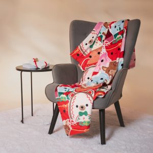 Squishmallows Holiday Throw Blanket