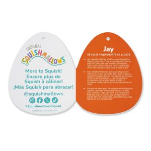 5-Inch Jay the Orange Frosted Donut with Purple Drizzle