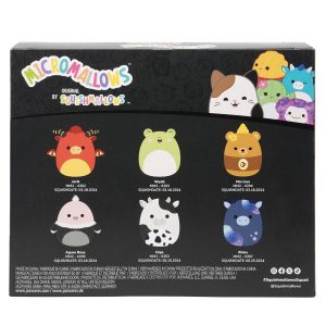 Micromallows Select Series 6-Pack – Ulga Cow. Mei Lien Honey Bear. Agnes Rose Ostrich. Jarik Dragon. Wyatt Frog. Rivka Cow